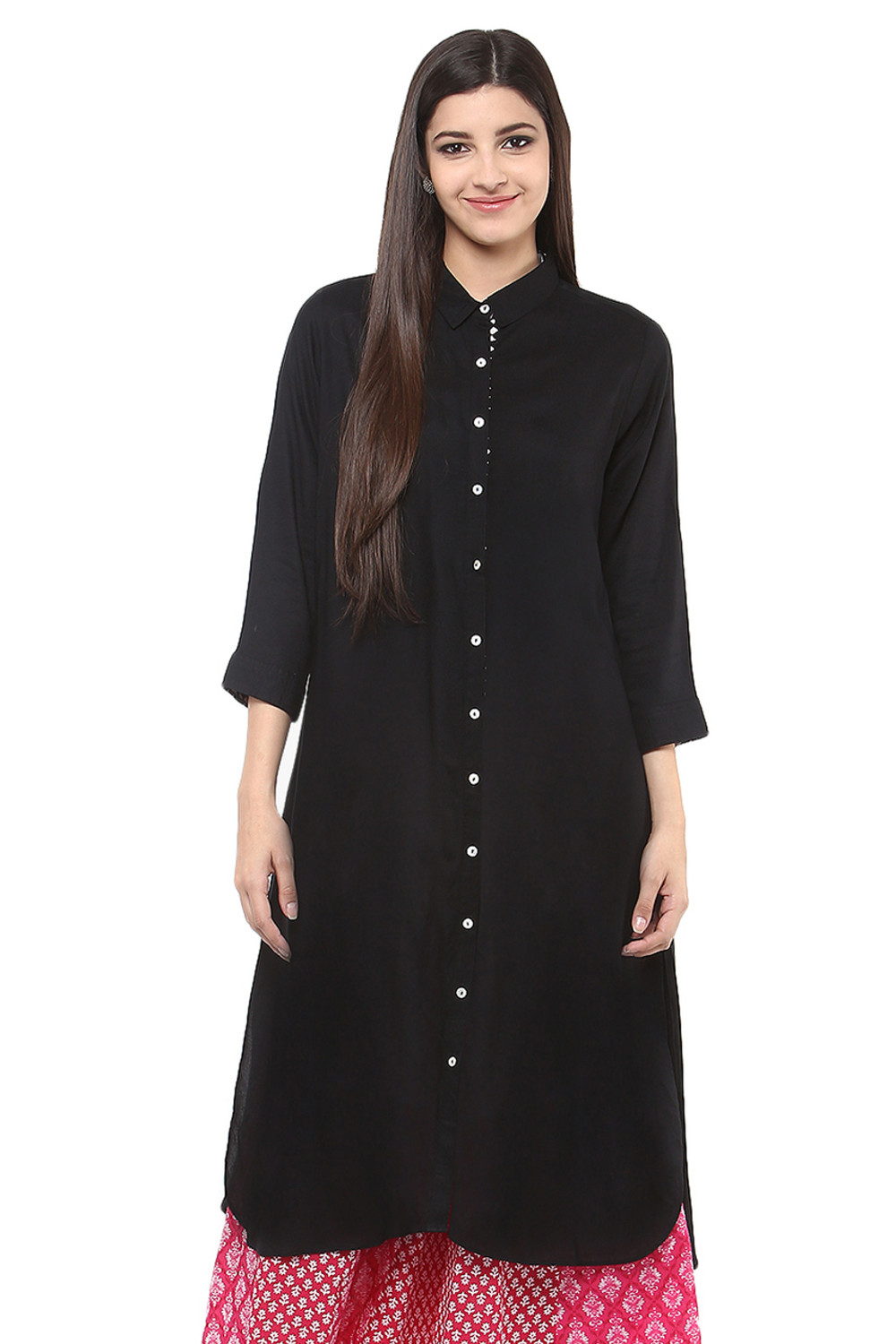 Women Kurti - Long Tunic Shirt with Stone work - Girls Top wear